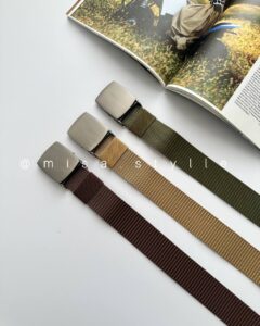 کمربند برزنتی مردانه کد 1085 - Image 4