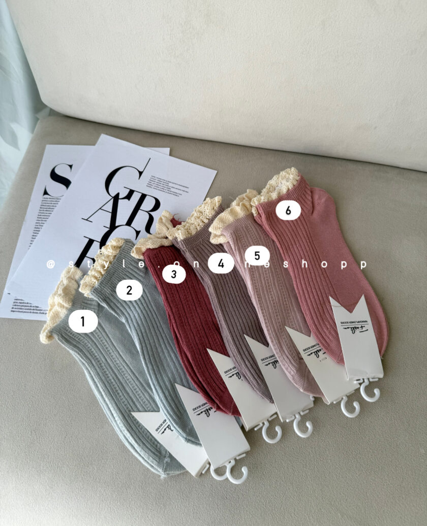 جوراب لبه گیپوری کد 799 - تصویر 6