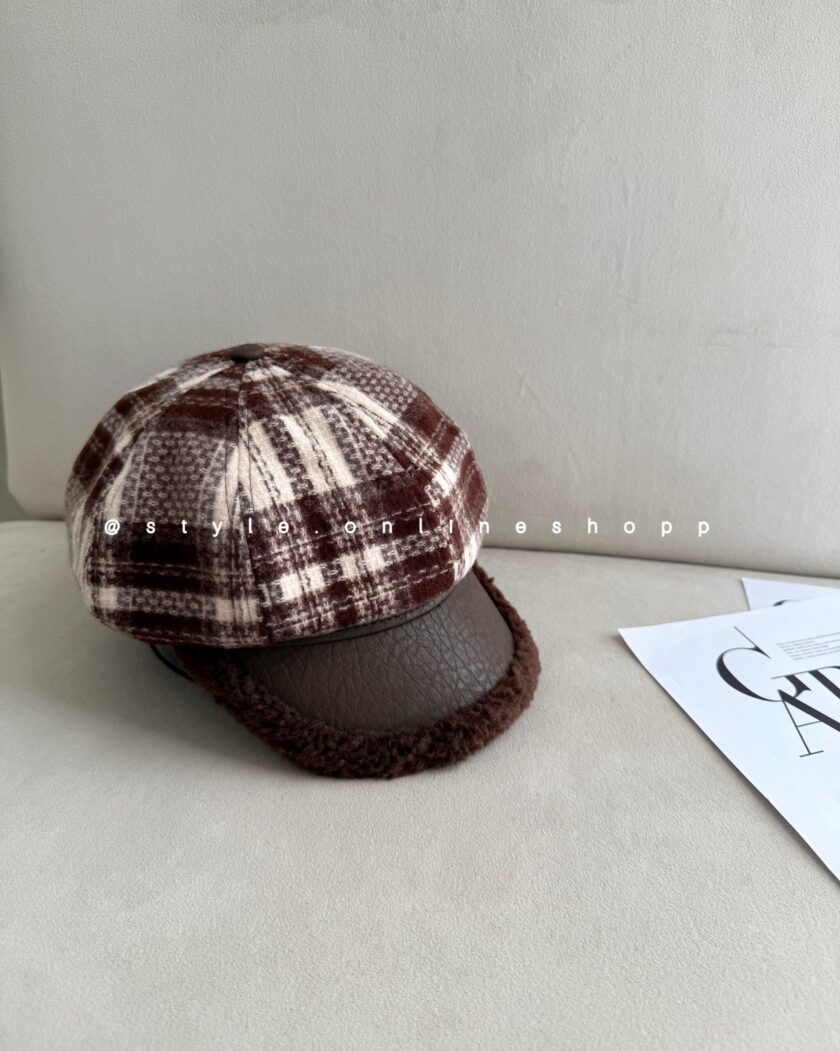 کلاه کاپیتانی چهارخونه کد 832 - تصویر 4