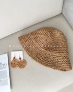 کلاه رافیا ساده کد 969 - تصویر 2