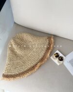 کلاه رافیا ریش ریش کد 970 - تصویر 4
