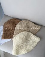 کلاه رافیا ساده کد 969