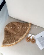 کلاه رافیا ریش ریش کد 970 - تصویر 2